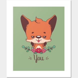 Fox you pun design Posters and Art